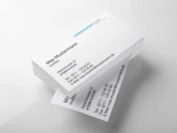 Visitenkarten linksbündig mit Logo