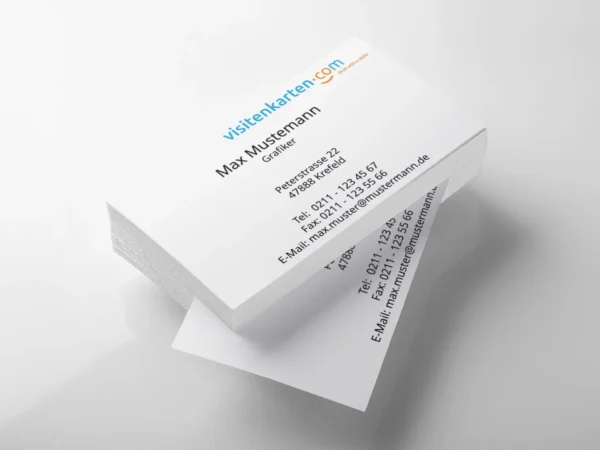visitenkarte zentriert