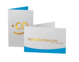 klappvisitenkarten mit veredlung