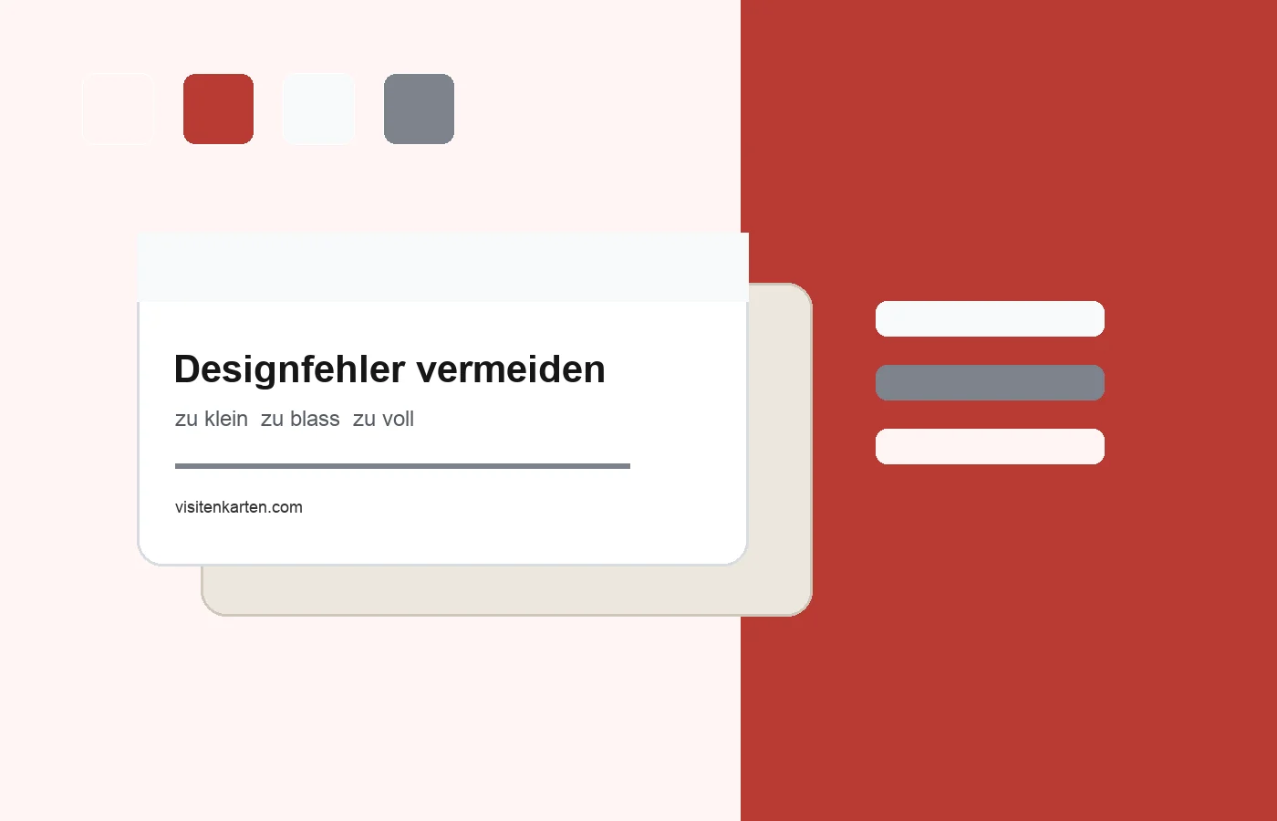 Haeufige Designfehler bei Visitenkarten vermeiden